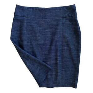 LOFT Charcoal Gray Curvy Pencil Skirt Size 2 Petite Business Casual Career Chic